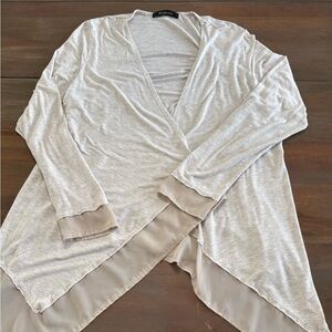 89th & Madison Heather Tan Knit Cardigan